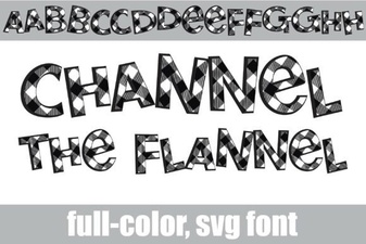 Design with Flannel-Inspired Font Styles