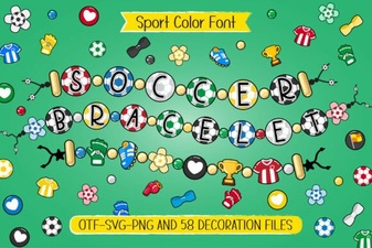Creative Font Ideas for Soccer Bracelets