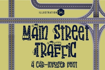 Design Your Traffic Signs with Main Street Font