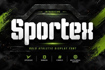 Sportex Font: a Modern Tool for Athletic Design Projects