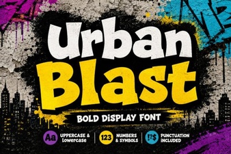 Urban Blast Font for Dynamic Design Projects
