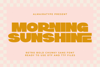 Morning Sunshine Font for Clean & Creative Designs
