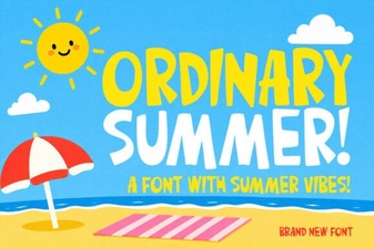 Ordinary Summer Font Designs for Casual Projects