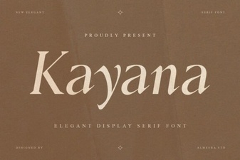 Kayana Font: Stylish Design for Modern Projects
